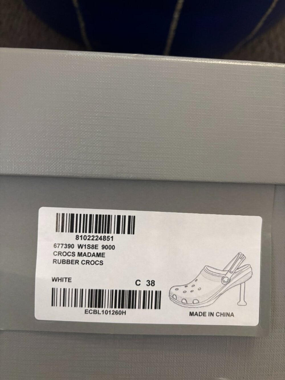 Balenciaga White Crocs Madame - Picture 6 of 6